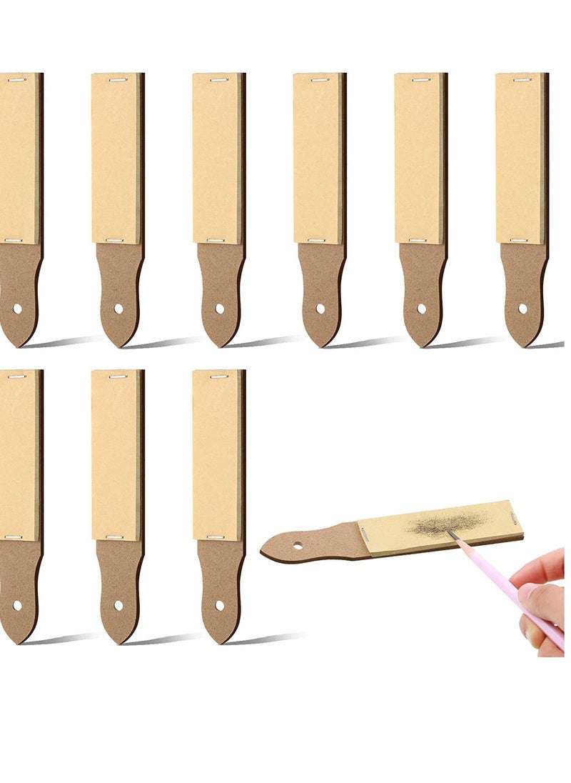 Excefore Pencil Sandpaper Board, Pencil Pointer Sketch Drawing Tools, Sandpaper Board Pencils for Students Drafting Pencils Accessories 9 PCS  - Image 1