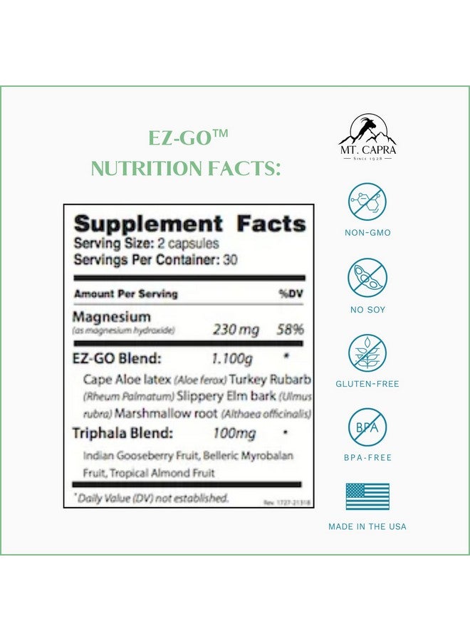 Generic Doctors Choice, Naturally Ez-go Capsules, 60-count Bottle  - Image 2