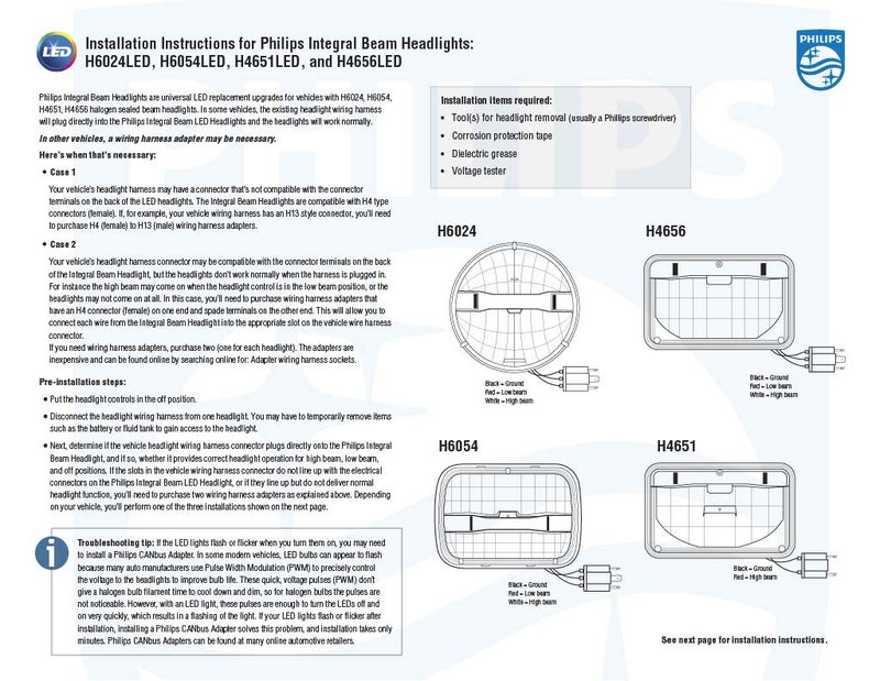 Philips automotive lighting H6024LED LED Integral Beam, Universal Plug and Play LED Replacement for H6024 (7-inch round) Sealed Beam Applications, 1 Pack - Image 5