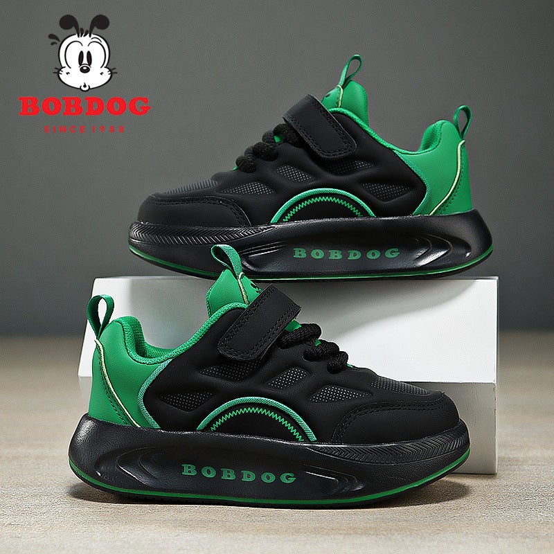 Babu Beans Men'S And Women'S Children'S Shoes 2024 Autumn New Boys And Girls Sneaker Non-Slip Soft Bottom Waterproof Leather Sneaker - Image 4