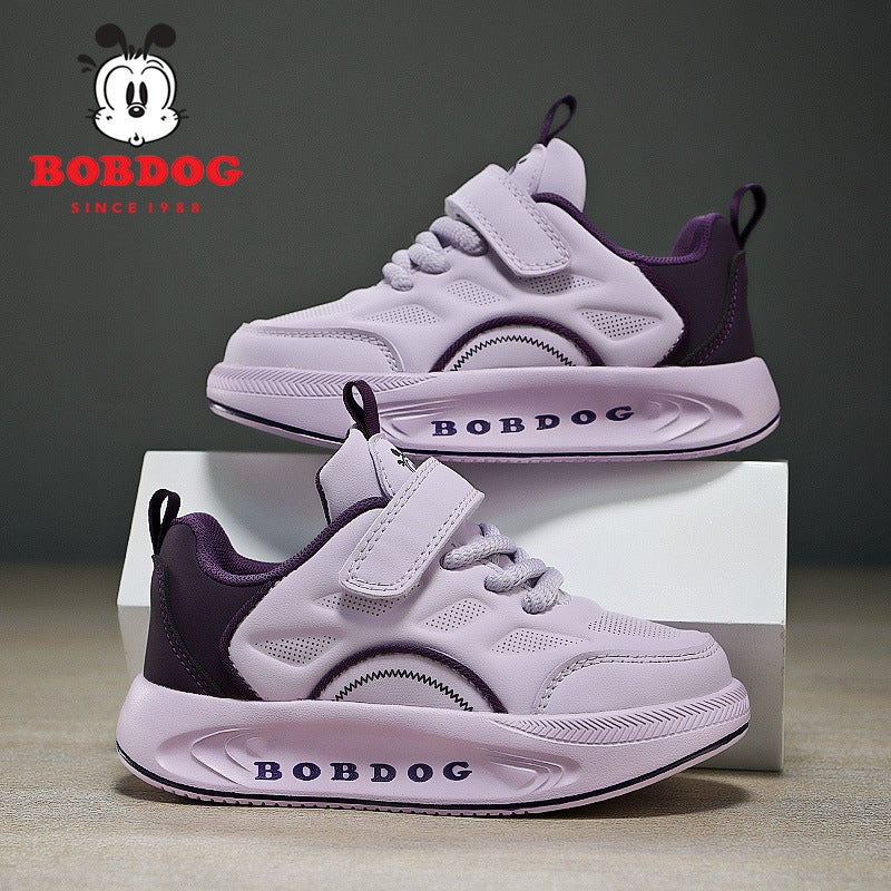Babu Beans Men'S And Women'S Children'S Shoes 2024 Autumn New Boys And Girls Sneaker Non-Slip Soft Bottom Waterproof Leather Sneaker - Image 5