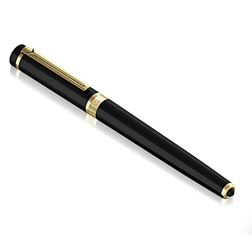 Dryden Designs Fountain Pen Medium Nib Gift Pouch - with 24 Ink Cartridges - MCM (Intense Black) - Image 2
