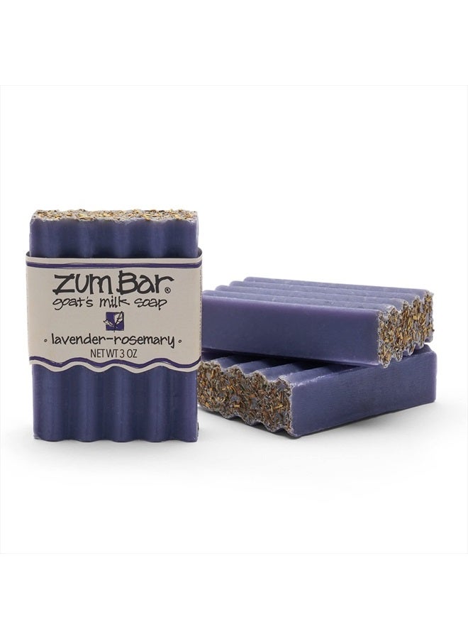 Indigo Wild Zum Bar Goat's Milk Soap - Lavender-Rosemary - 3 Ounce (Pack of 3) - Image 1