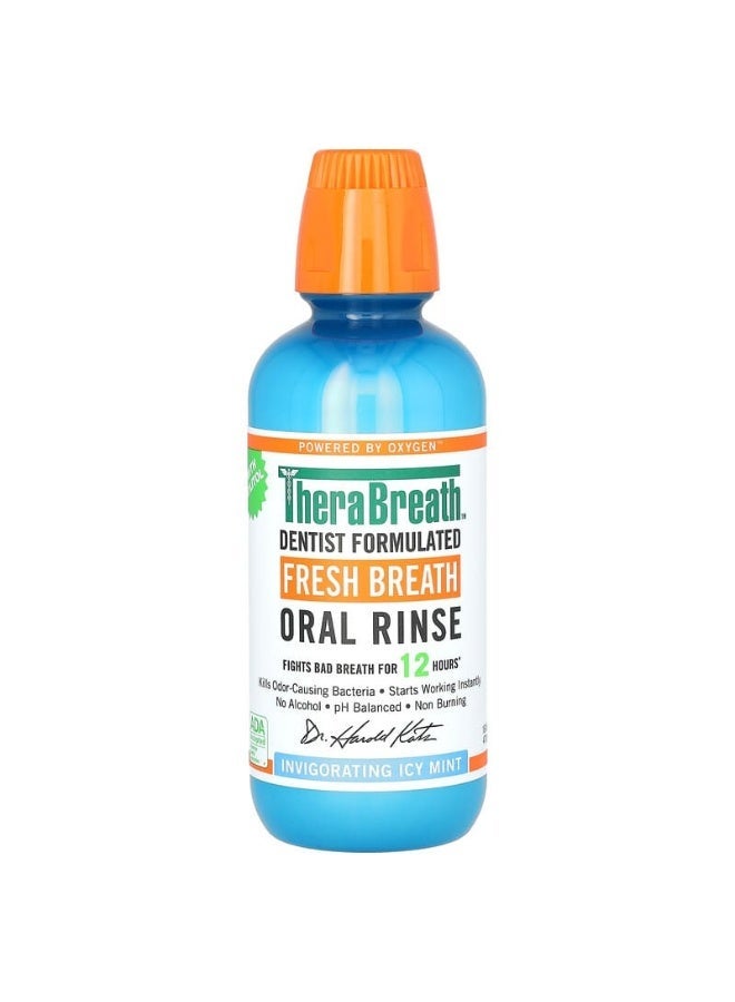 Healthy Gums Oral Rinse Invigorating Icy Mint, Single Pack for Refreshing Protection