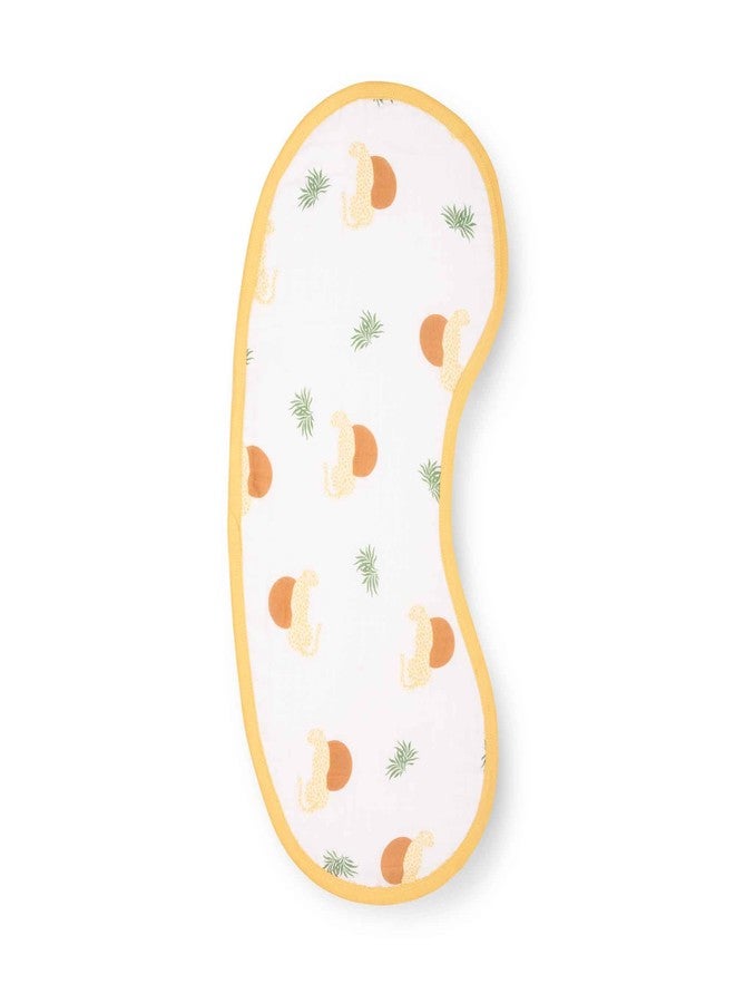 THEONI Cotton Muslin 3Layer Burpy Bib, 2-in-1 Bib-Woody tiger - Image 1