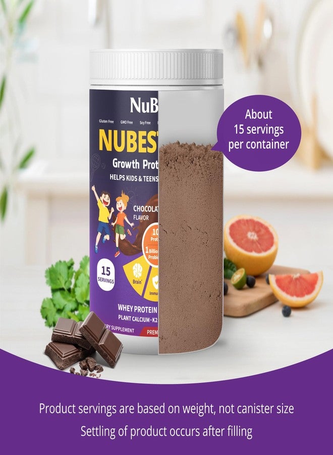 NuBest Tall Protein Powder for Kids & Teens - Whey Protein Powder - Chocolate Protein Powder Shake with Probiotics, Omega 3-6-9, Vitamin D3 + K2, Calcium, Vitamin - 15 Servings | 2 Week Supply - Image 4