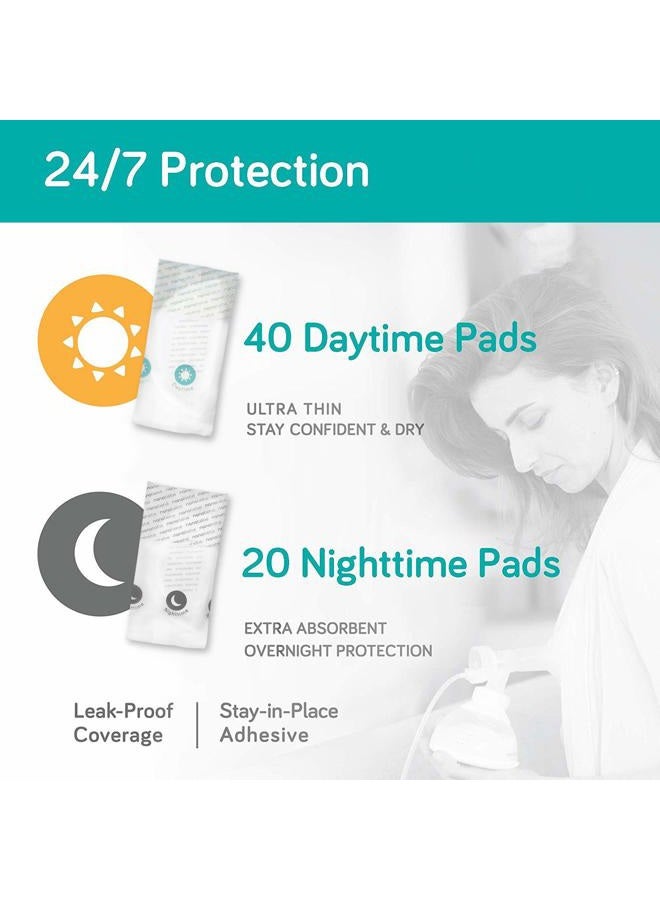 NANOBEBE Nanobébé Disposable Nursing Pads Multipack – 120 Days and 60 Nights Ultra Thin & Extra Absorbent Vented Leak Proof Nursing Essentials, Individually Wrapped (180 Count) - Image 3