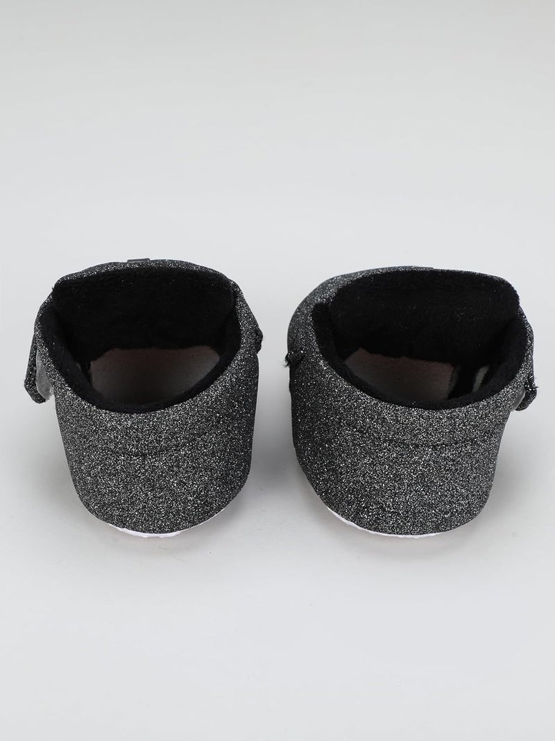 PureSole Baby Girls' Glitter Party Booties | Soft Sole Dress Shoes with Bow | Colorful Pre-Walker Crib Shoes for Special Occasions (6-12 Months) - Image 4
