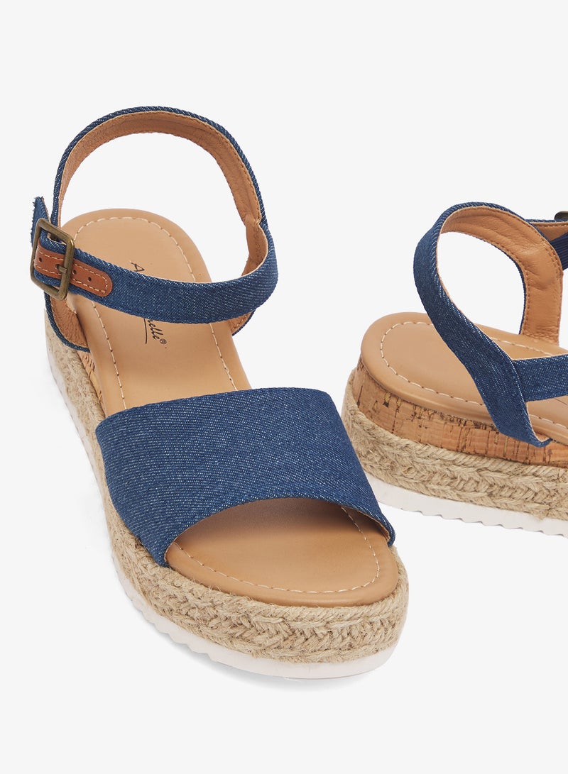 Anne Michelle Low Wedged Flatform Sandal - Image 4