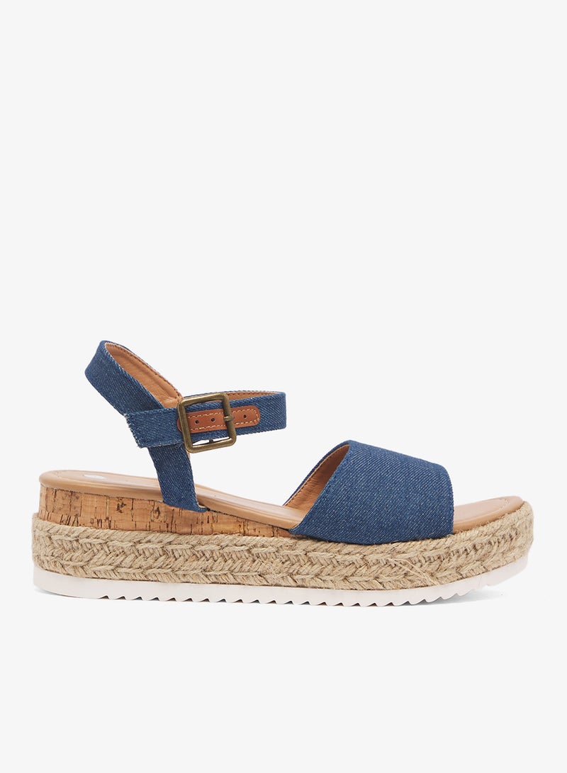 Anne Michelle Low Wedged Flatform Sandal - Image 1
