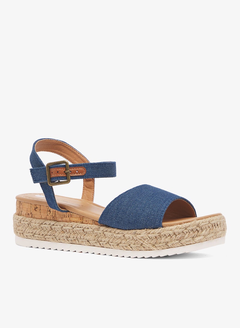 Anne Michelle Low Wedged Flatform Sandal - Image 2