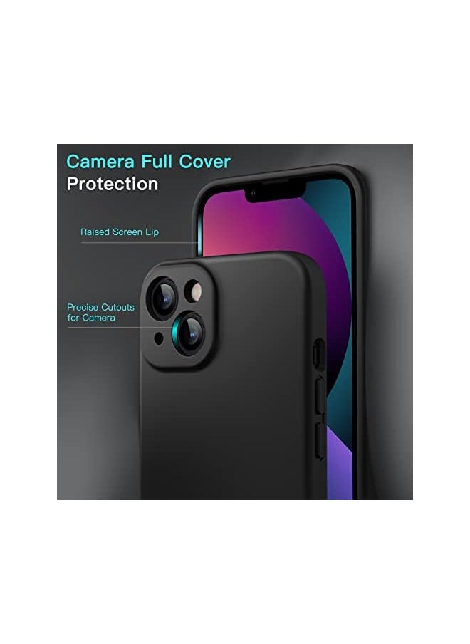 Jetech Magnetic Silicone Case for iPhone 13 6.1-Inch, Compatible with MagSafe, Silky-Soft Touch Phone Cover with Camera Lens Full Protection (Black)  - Image 4