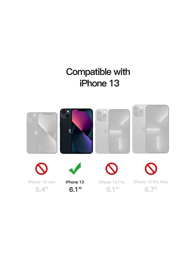 Jetech Magnetic Silicone Case for iPhone 13 6.1-Inch, Compatible with MagSafe, Silky-Soft Touch Phone Cover with Camera Lens Full Protection (Black)  - Image 2