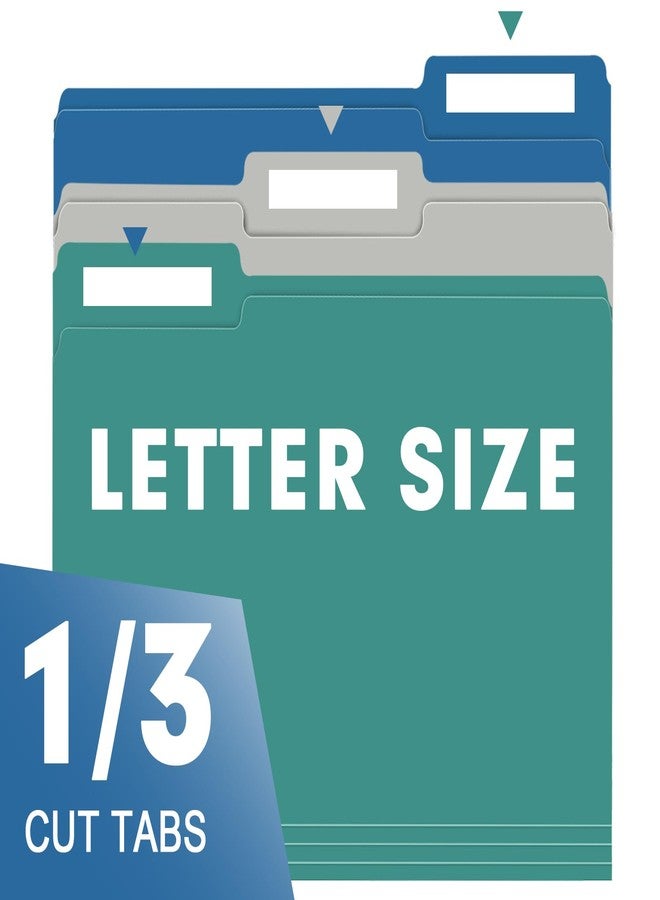 RAZCC File Folder, 150 Pack 1/3 Cut Tab File Folders Letter Size, Colored File Folders for Office Classroom Use, Colored Folders with Tabs, Assorted 5 Colors - Image 3