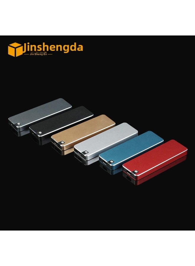 25 Generation SSD Mobile Hard Disk Housing Solid Mechanical Mobile Hard Disk Housing Mobile Phone Computer Aluminum Alloy Hard Disk Box-Color:Malachite Green - Image 2