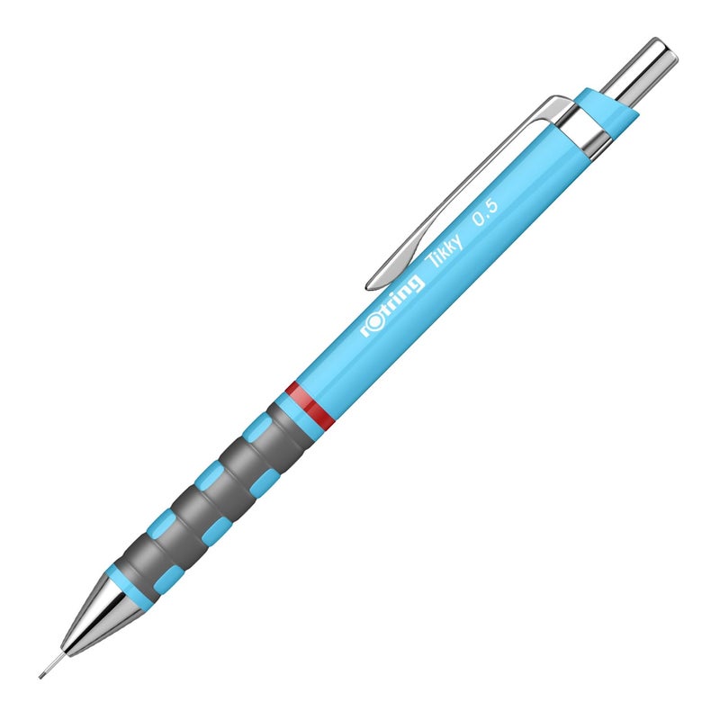 Rotring Rotring 0.5mm Mechanical Clutch Lead Pencil | Tikky | for Smooth Writing Drafting Drawing | Neon Blue Barrel | Stationery  - Image 1