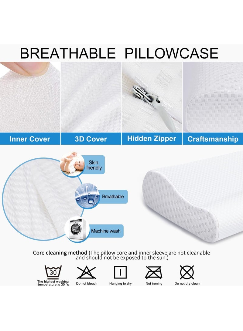 مخدة ميموري فوم طبية - ناعمة وتدعم الرقبة - مثالية للنوم العميق والراحة التامة في الاستخدام اليومي - Image 4