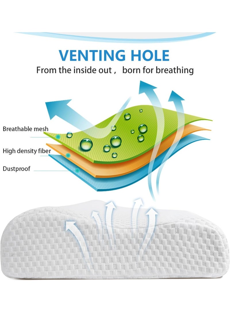 مخدة ميموري فوم طبية - ناعمة وتدعم الرقبة - مثالية للنوم العميق والراحة التامة في الاستخدام اليومي - Image 3