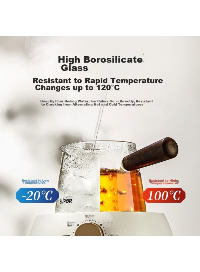 Supor Heat-resistant Glass Teapot, Heat-resistant Tea Infuser, Water Kettle With Side Handle. 700ml - Image 4