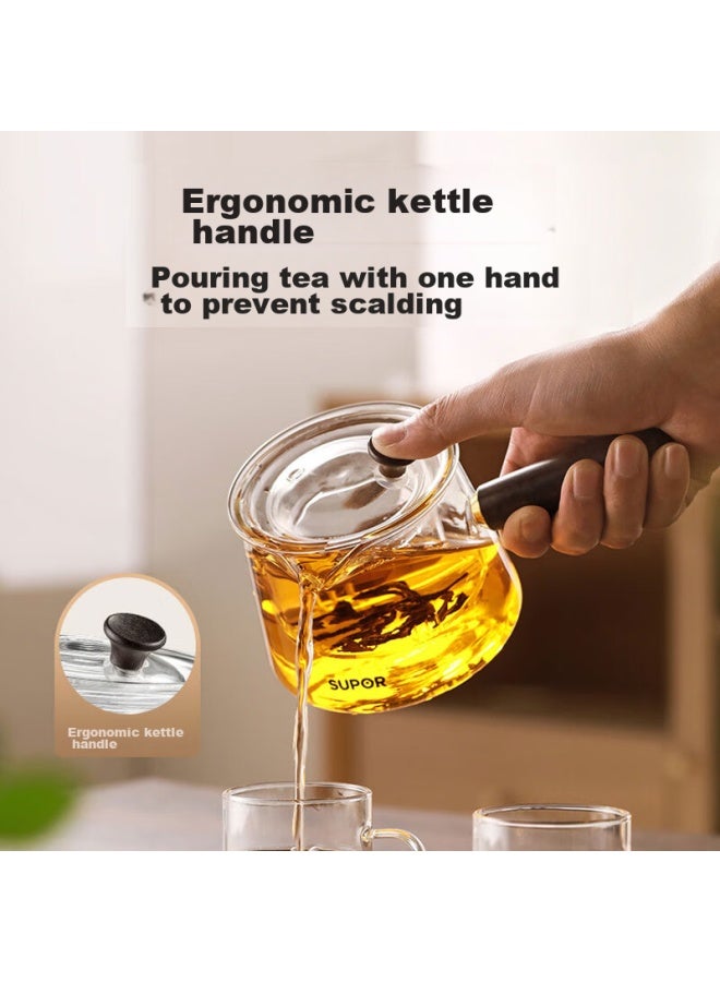 Supor Heat-resistant Glass Teapot, Heat-resistant Tea Infuser, Water Kettle With Side Handle. 700ml - Image 3