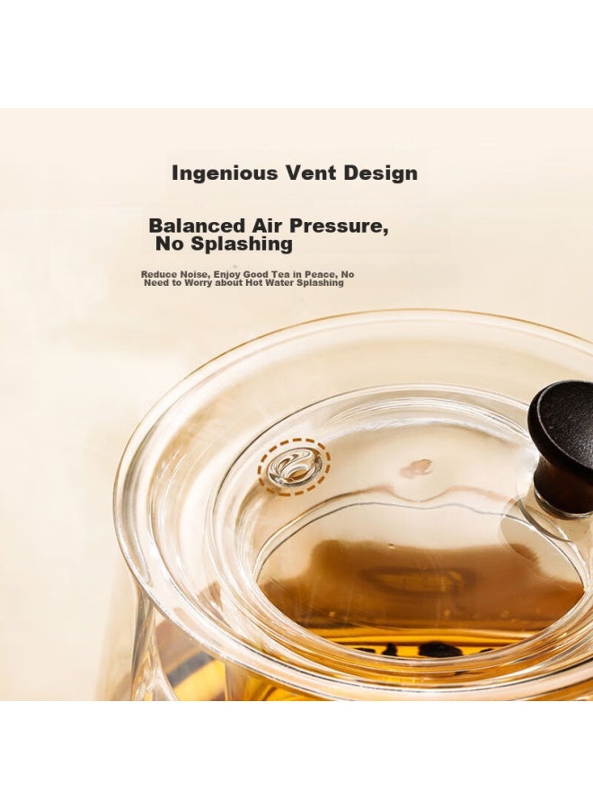 Supor Heat-resistant Glass Teapot, Heat-resistant Tea Infuser, Water Kettle With Side Handle. 700ml - Image 5