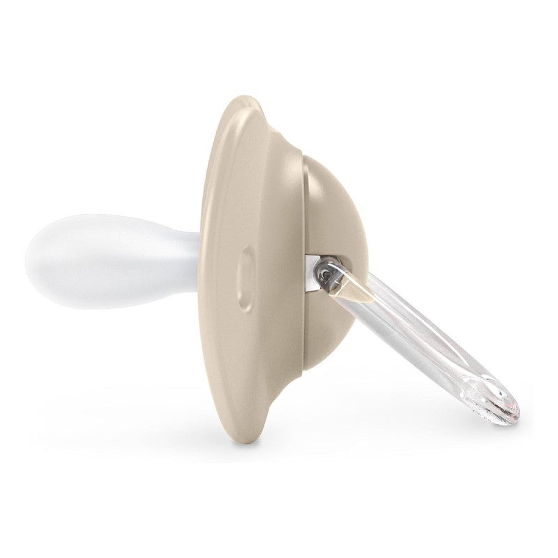 SUAVINEX سوفينكس، عبوة من 2 مصاصة للأطفال من 0 إلى 6 أشهر والمواليد الجدد، مع حلمة سيليكون فسيولوجية SX Pro متناسقة، مسطحة ومرنة، تحترم التطور الفموي، طيور بيج - Image 3