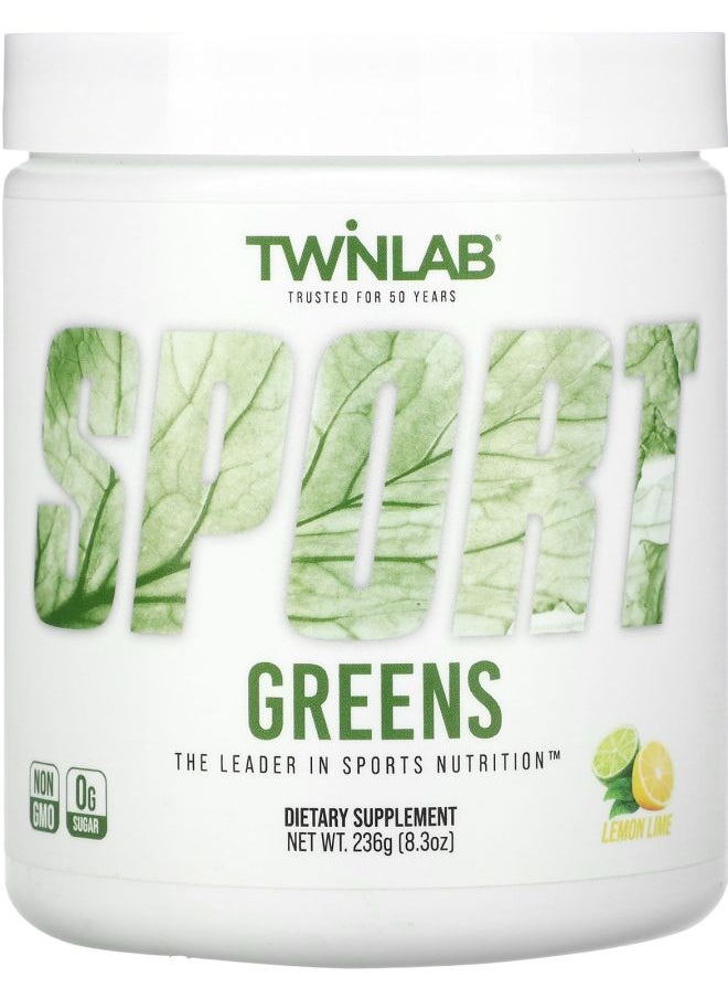 Twinlab Sport Greens Lemon Lime 8.3 oz (236 g) 
