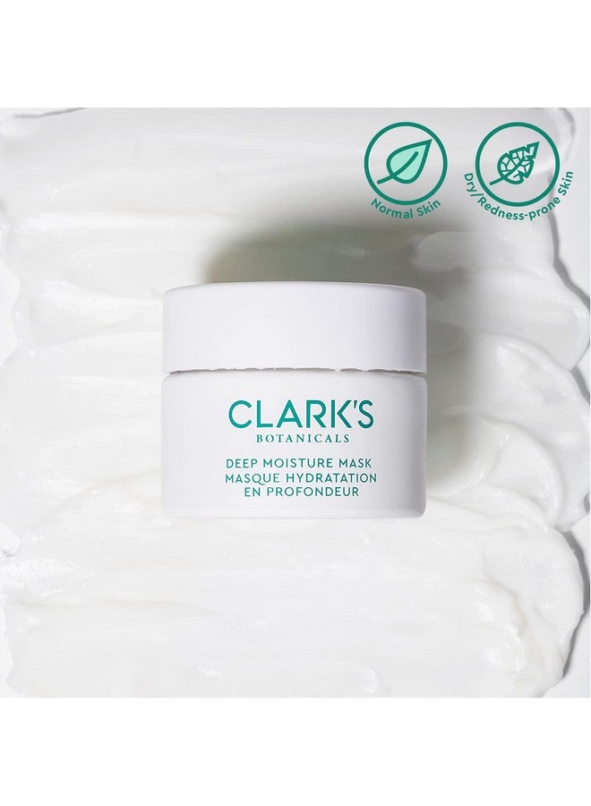 Clark's Botanicals Deep Moisture Mask Target Dryness Redness & Inflammation Stimulate Collagen Production All Skin Types 2In1 Moisturizer & Invisible Mask 1.7 Oz - Image 2