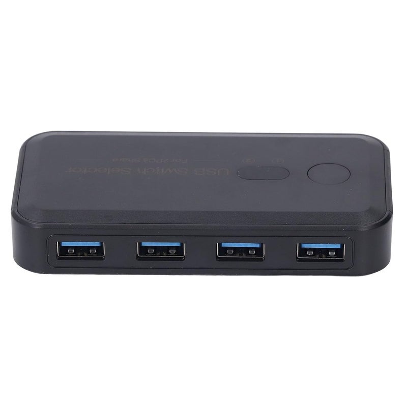 USB 3.0 Switch Selector, 2 Computers Sharing 4 USB Devices Switcher Box, High - Speed 5Gbps USB Hub for Mouse Keyboard Printer Scanner with LED Indicator, Plug and Play for Linux - Image 4
