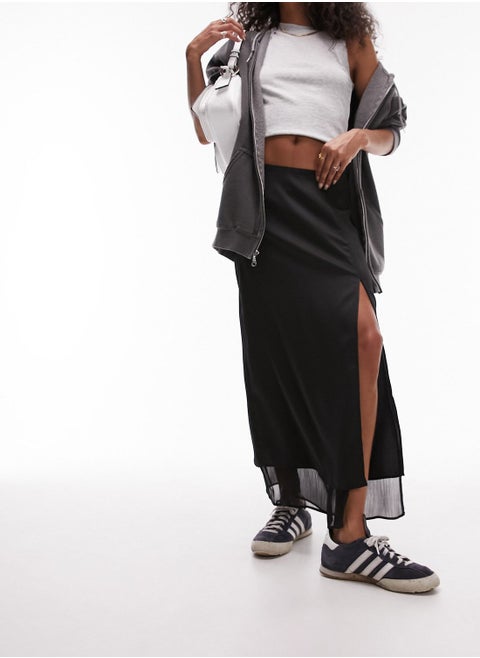 High Waist Midi Skirt
