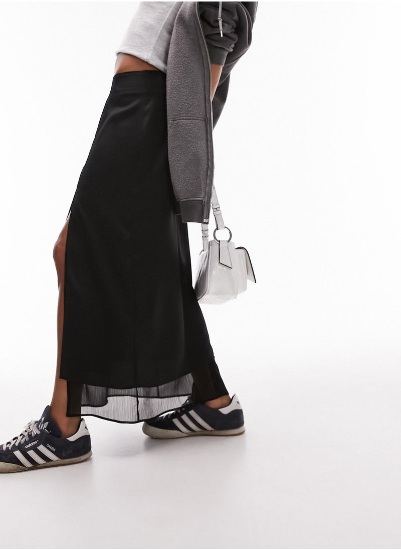 High Waist Midi Skirt