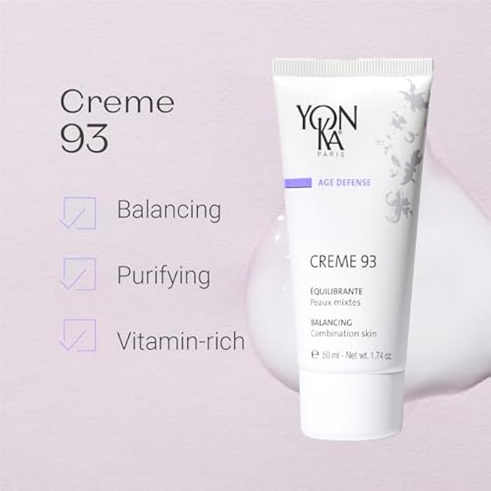 Yonka Yon-Ka Creme 93 Mattifying Moisturizer | Balancing Facial Cream for Combination Skin | Balance Oily Complexion with Vitamins A, C and E | Paraben-Free | 1.74 oz - Image 2