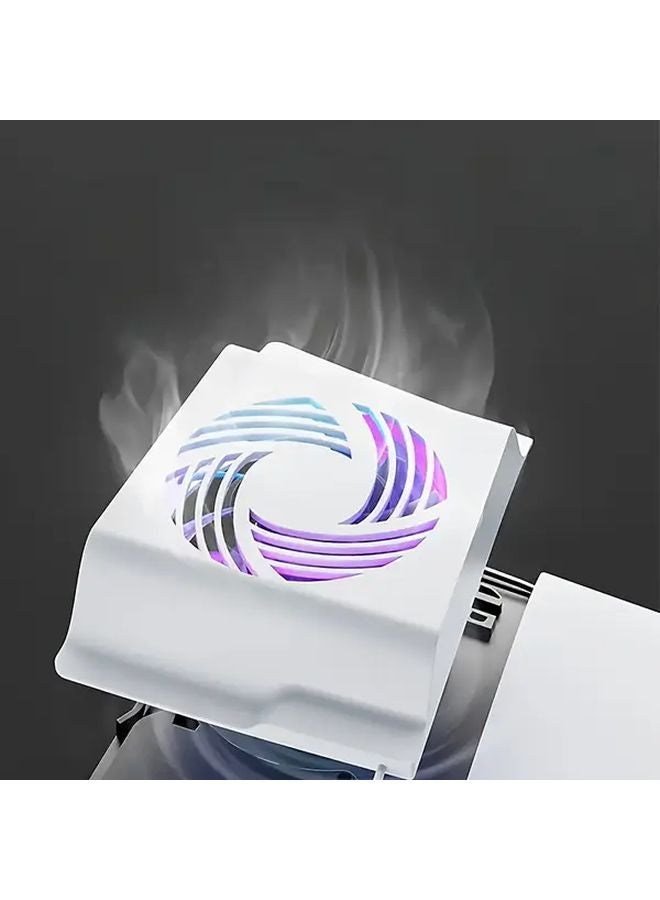 PS5 Slim Cooling Fan RGB 3 Speed Temperature Control Turbo Boost USB Ports White - Image 5