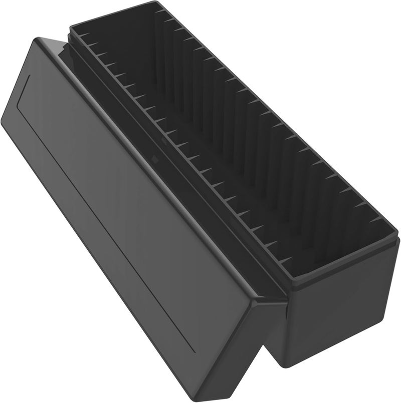 A.I.FORCE Plastic Coin Slab Storage Box – 20-Slot Coin Holder Organizer Case Fits for PCGS NGC PMG PCCB Slabs, Secure Coin Collection Box for Collectors, Home, Office, Bank Use (Box Only, Black) - Image 1