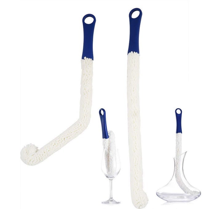 Bottle Cleaning Brush Set Of 2 Flexible Bottle Scourer Multifunction Household Cleaning Tools For Cleaning Of Wine Decanters Goblets Glasses Cups