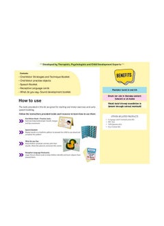 nerdnerdy NerdNerdy Oral Motor and Speech Kit | Autism|Speech Therapy Toys| Occupational Therapy Toys for Kids|Speech Cards| Sensory Material | Toys for Speech Development|Special Needs|Speech Delays  - Image 2
