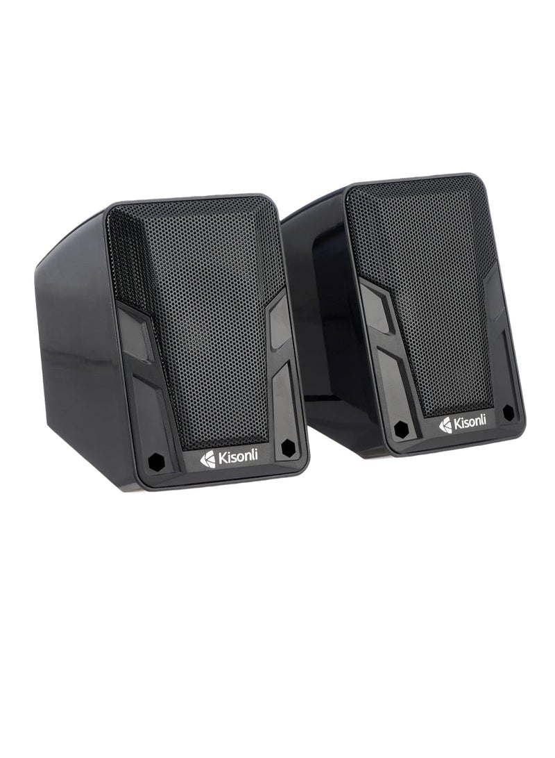 Kisonli Mini Speaker usb - black, Bluetooth A-505 - Image 1