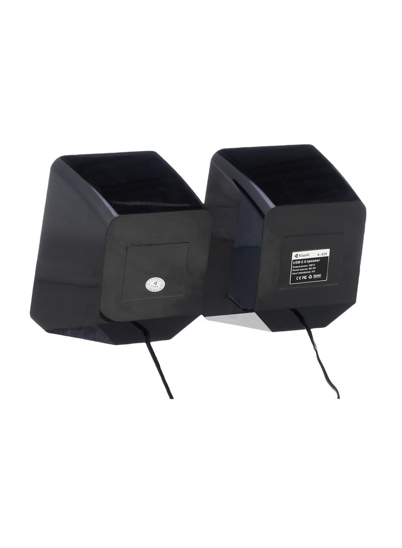 Kisonli Mini Speaker usb - black, Bluetooth A-505 - Image 3