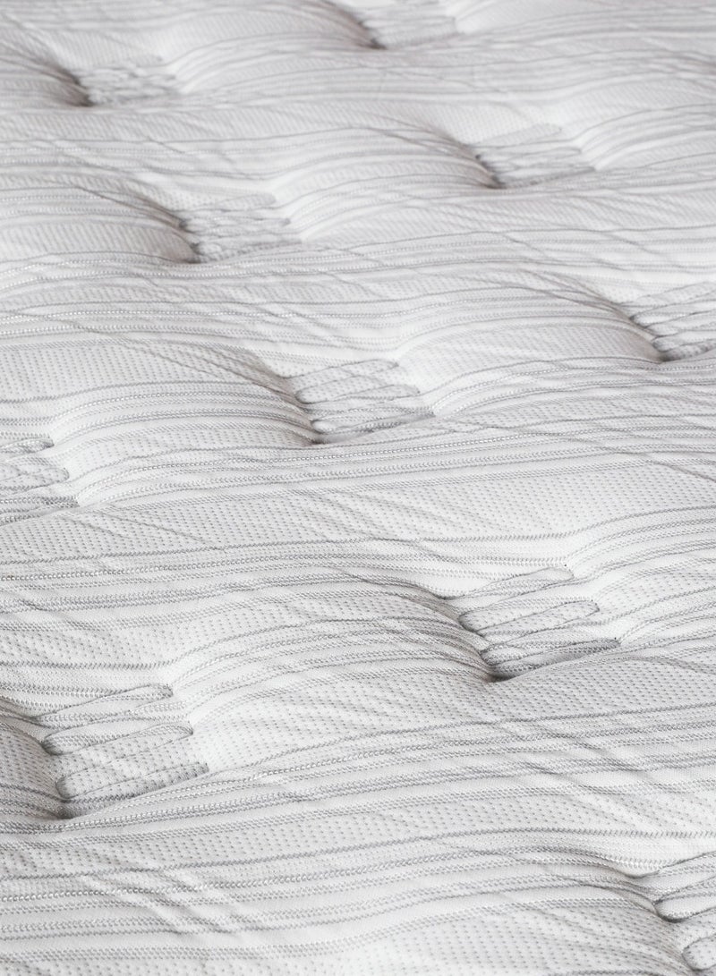 مون مرتبة سرير مون  الكلاسيكية المريحة مقاس 28 سم مرتبة هجينة ذات النوابض الجيبية مقاس سوبر كينج 200 × 200 سم، نوابض داخلية جيبية لعزل الحركة - تخفيف الضغط - Image 4