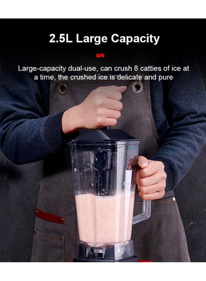 SILVER CREST Blender Heavy Duty Commercial Electric Mixer Blender, 2.5L Jar Professional Grade 2 In 1 Blender, (3 Pin Plug) - Image 5