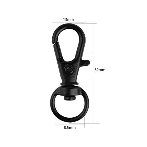 cnomg 50 pcs Swivel Clasps Lanyard Snap Hook,cnomg Metal Swivel Lanyard Snap Hook Lobster Claw Clasp (Multi-Color) - Image 3