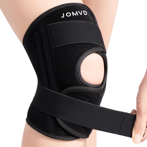 JOMVD Knee Brace for Knee Pain Relief, Adjustable Knee Support with Side Stabilizers for Meniscus Tear, Arthritis, ACL, PCL, MCL, Joint Pain Recovery, Women & Men,Medium - Image 1