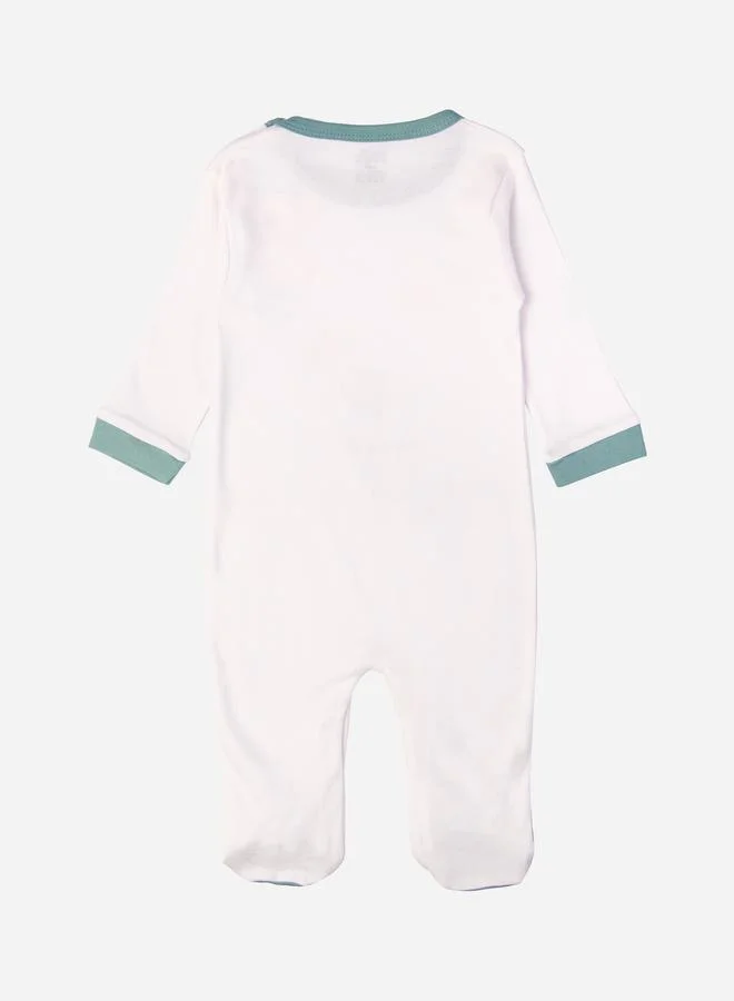 Babies Basic Bear Graphic Long Sleeves Sleepsuit by Styli