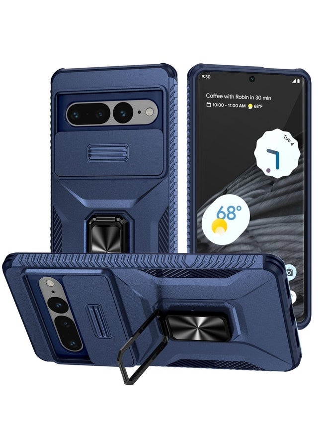 HuHa Case Cover For Google Pixel 7 Pro 5G Sliding Camshield Holder Phone Case(Blue)  - Image 1