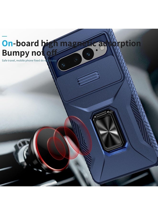 HuHa Case Cover For Google Pixel 7 Pro 5G Sliding Camshield Holder Phone Case(Blue)  - Image 3