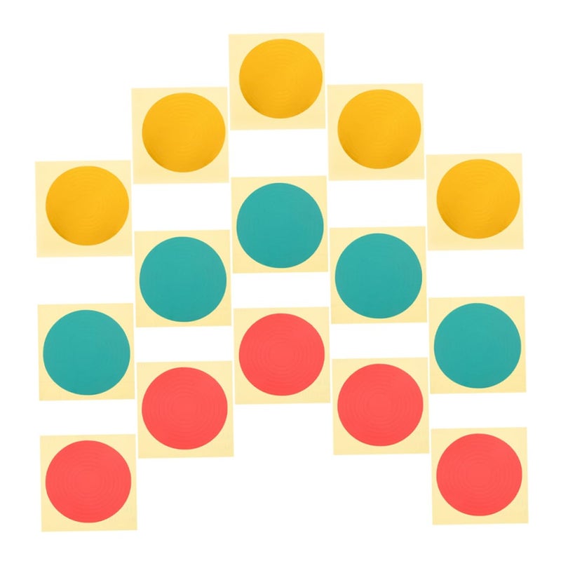 ملصقات تعريف مقياس الضغط 15 قطعة ملصقات عاكسة للسلامة 5X5 سم من البولي فينيل كلوريد - Image 2