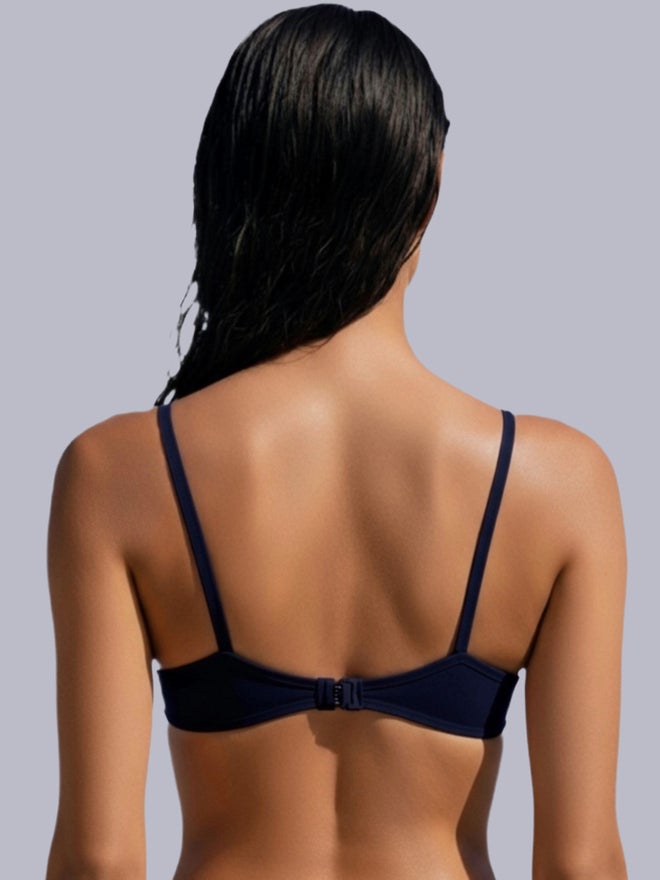Eden Black Non-Padded Non Wired Cotton Blend T-Shirt Bra - Image 3