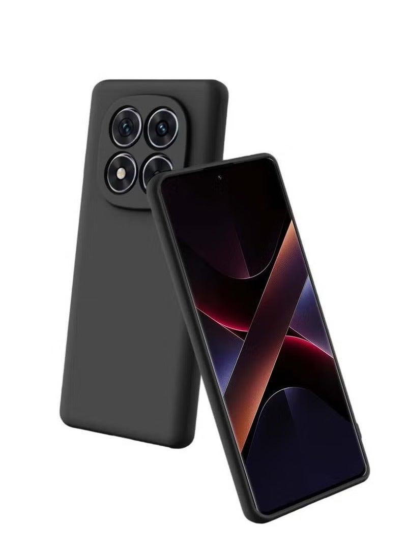 ELTRAZONE Xiaomi Poco X7 5G 2025 Premium Soft Liquid Silicone Case Cover – Black | Shockproof Slim Protective Phone Case | Smooth Grip Finish | Anti-Fingerprint | Full Edge & Camera Protection - Image 3