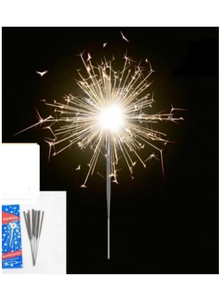 SORAL Starry Night Sparkler Candles (40 Sticks, 4 Boxes, 10 Sticks in Each Box)  - Image 5