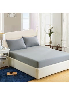 Sharpdo 3-Piece Fitted Sheet Pillowcase Bedding Set 1 Fitted Sheet and 2 Pillowcases 200*220cm  - Image 1